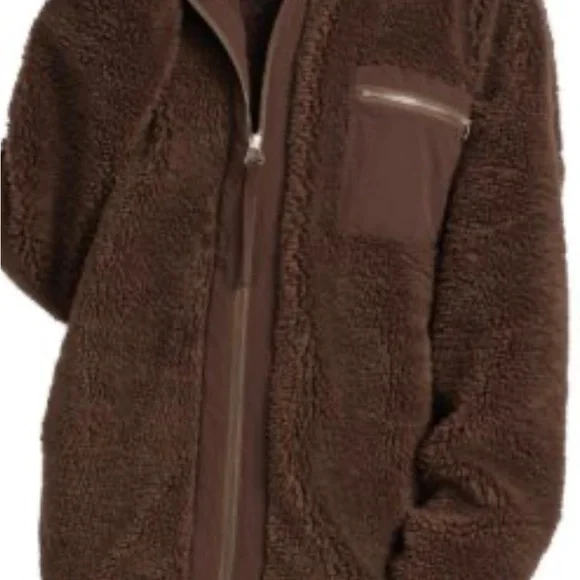 Varley Brown Sherpa Jacket - Picture 2 of 7